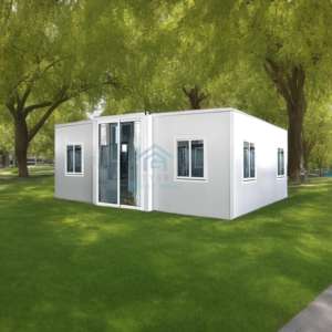 Council Friendly Salle de bain complète 2 chambres à coucher Prêt à l'emploi Installation rapide 20 pieds Maison modulaire Maison préfabriquée extensible en conteneur - Product Image 1