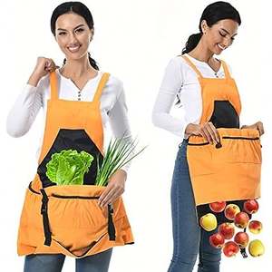 GaFree Sample Rdening Apron, Garden Apron With Quick Release Pockets for Women, Adjustable Fruit Picking Bag for Gardeners - Product Image 1