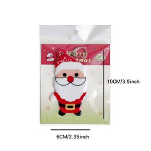 Llavero de Navidad con diseño de dibujos animados, colgante de Papá Noel para mochila escolar, adorno navideño, regalo de Navidad - Product Image 1