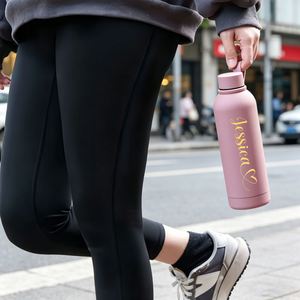 Custom Sports Water <b>Bottle</b>, Personalized Double Walled Vacuum <b>Insulated</b> Stainless Steel Flask, Suitable for Hiking, Cycling - Product Image 4