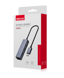 ฮับ YPE C 4 in 1 อลูมิเนียมอัลลอยด์ ด็อคกิ้งสเตชั่น พร้อมพอร์ต <span class=keywords><strong>USB</strong></span> 3.0 จำนวน 3 พอร์ต และพอร์ต Ethernet RJ45 ความเร็ว 10/100Mbps สำหรับแล็ปท็อป - Product Image 6