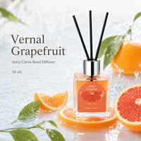 Lot de diffuseurs à bâtonnets 50 ml sans flamme pour la maison, parfum d'intérieur, aromathérapie, avec bâtonnets, parfum personnalisé OEM