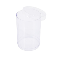 Boîte cylindrique en plastique PET PP transparente personnalisée, emballage rond transparent pour bonbons, cadeaux, jouets, cosmétiques et petits articles