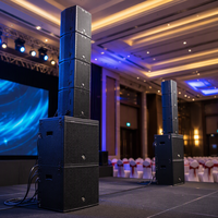 Sistem Speaker Line Array Aktif 8x3 Inch dengan Subwoofer Aktif 15 Inch untuk Panggung Gereja dan Pertunjukan Langsung