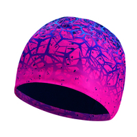 Logotipo personalizado al aire libre ciclismo correr gorra hombres deporte hielo seda Beanie sombrero elástico motocicleta casco Liner Wave Cap