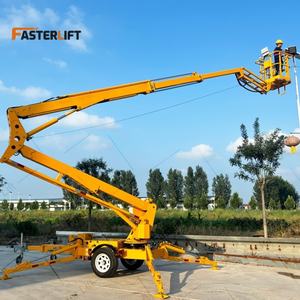 Fornecimento direto da fábrica 12-26m elétrica articulando Boom elevadores cabo Sling rebocável antena trabalhando plataforma construção hotéis - Product Image 3
