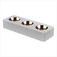 Spot LED de plafond carré moderne en aluminium anti-éblouissement 12W*3 CRI98 Garantie 3 ans pour la maison, le bureau et le salon