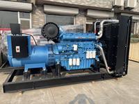 Générateur diesel Weichai 6M33D633E200 633KW 790KVA de type à châssis ouvert, alternateur sans balais, démarrage à distance, 50/60HZ avec ATS