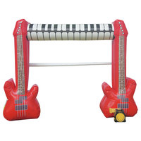 Arco Inflable de PVC con Forma de Guitarra Rock, Impermeable, Personalizable en Tamaño y Color, para Fiestas Musicales al Aire Libre, Marca WINSUN CE