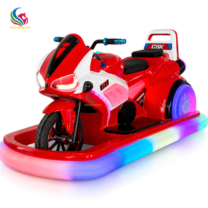 Moto électrique pour enfants en fibre de verre, voiture tamponneuse à batterie avec lumières LED pour centre commercial et parc d'attractions - Product Image 3
