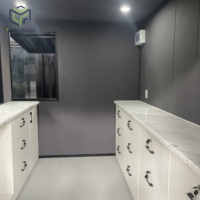 10ft Fast Food Mini Mobile Container Café Bar Maisons En Plein Air Modifié Conteneur D'expédition Café Boutiques Pop-up Shop