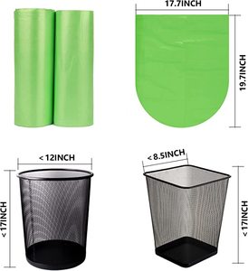 Biodegradable <b>Compostable</b> Trash <b>Bags</b> 3 Gallon Extra Thick Compost for Countertop <b>Bin</b> Small Garbage Food Waste <b>Bags</b> - Product Image 2