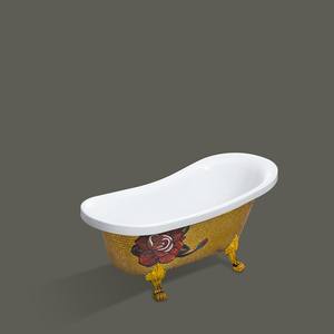 Klein Formaat Vrijstaand Acryl Hotel Badkuip Luxe Klauw Voet Klassiek 4 Voet Clawfoot Bad - Product Image 6