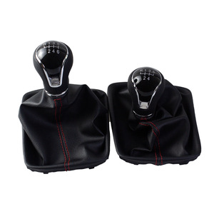 Car Gear <b>Shift</b> <b>Knob</b> Leather 5 Speed 6 Speed Set Ergonomic For Seat Leon 3 - Product Image 4