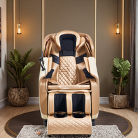 Fauteuil de massage à airbag complet à commande vocale avec musique Bluetooth, étirement intelligent 3D, portable et pliable pour un usage domestique