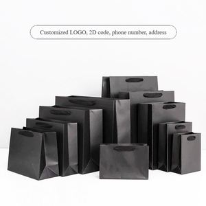 Sacs en papier personnalisés de luxe pour l'emballage de cosmétiques et de vêtements, sacs de shopping en papier avec logo personnalisé en gros - Product Image 2