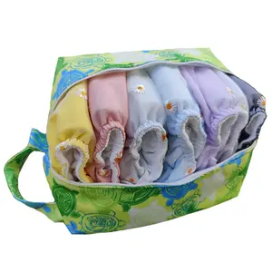 Ananbaby OEM/ODM Hot Sale Ecological AWJ Cotton Bamboo Baby Nappy Reusable All In One Cloth Organic Diaper