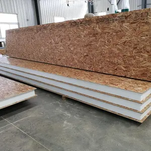 Jumbo 2440 × 7320ミリメートルHigh Insulated Sustainable OSB Facing Large Size Roof Wall Use SIPs Structural Insulated Panels