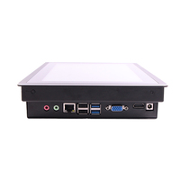 Computadora Industrial Táctil Sin Ventilador de 10.1 Pulgadas, Intel I5-6200U, 8GB+256GB, LAN Gigabit, Windows/Linux, Panel Táctil Capacitivo, Montaje en Panel