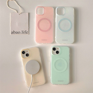 เคสโทรศัพท์แบบมินิมอลลายหมึกกระเซ็นแม่เหล็กสองชั้น สำหรับ iPhone 17 Pro Max 16 15 14 - Product Image 1