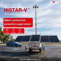 Générateur diesel BIGLUX 3 kW, tour de vidéosurveillance solaire avec 5 panneaux de 450 W et batterie de secours pour la surveillance des sites éloignés
