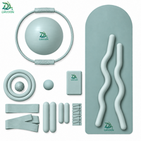 Kit de Pilates directement de l'usine, ensemble d'accessoires de yoga et de Pilates avec anneau de Pilates, ballon d'exercice, bandes de résistance et poids pour chevilles