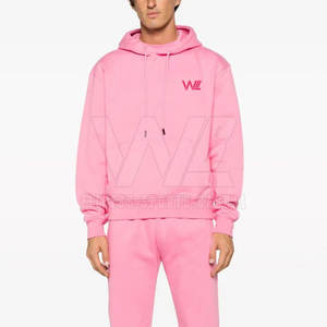 เสื้อแจ็คเก็ตมีฮู้ดสำหรับผู้ชาย, ผ้าฝ้ายน้ำหนักเบาพิมพ์ลายนูนมีซิปไซส์ใหญ่พิเศษจากโรงงานผู้ผลิต - Product Image 2