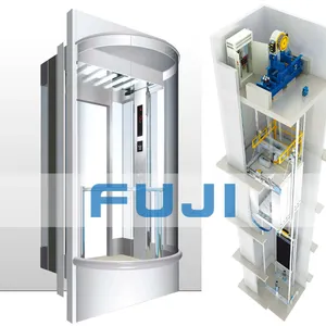 FUJI outside panoramic lift observation elevator with ARD