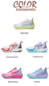 Chaussures <span class=keywords><strong>de</strong></span> <span class=keywords><strong>basket</strong></span>-ball basses en maille pour hommes et femmes Automne Trendy Training Sports Breathable Fashionable Night Glow - Product Image 6