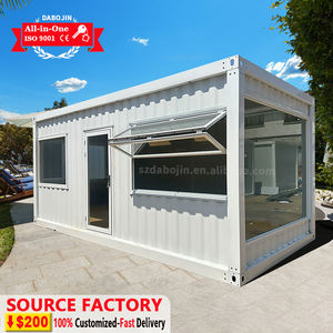 บ้านสำเร็จรูปแบบโมดูลาร์จากตู้คอนเทนเนอร์เหล็ก สำหรับโรงแรม วิลล่า ร้านกาแฟ พร้อมครัวและห้องน้ำแบบขยายได้ วัสดุแผ่นแซนวิช - Product Image 1