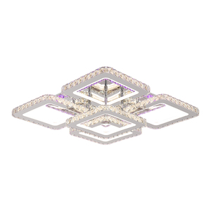 500*500mm LEight iling eiling ight Rusususic hyhythm ololor hhange Lass rystalstal eiling AMP ITH emote ontrol - Product Image 5