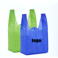 Sac fourre-tout gaufré non tissé de fabrication professionnelle, sac de courses non tissé, sac de courses en forme de T-shirt non tissé