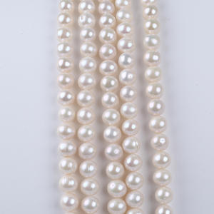 Perlas Cultivadas de Agua Dulce Naturales de Zhuji, de 10-11 mm, Color Blanco, para Hacer Collares y Pulseras - Product Image 4