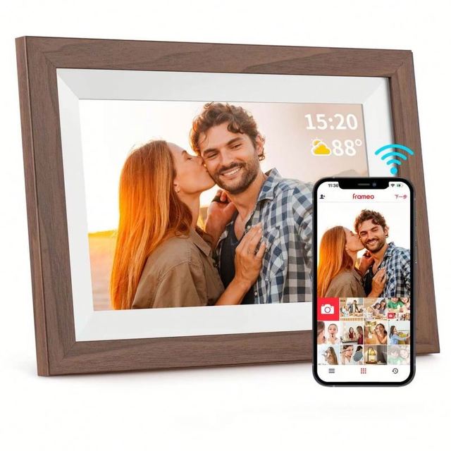 ZhengFeng 10.1" HD 1280x800 Touch IPS Wi-Fi Digital Photo Frame with MP4/AVI Video & MP3 Plastic Indoor Advertising Display