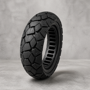 Neumático Sólido 10x3.0 255x80 80/65-6 de Goma Tipo Panal para Patinete Eléctrico, Bicicleta de Equilibrio, Robot, Neumáticos Antirrotura - Product Image 1