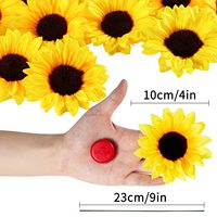 Bunga Matahari Buatan, Bunga Artifisial Dekoratif, Bunga Matahari Kecil, Perlengkapan Dekorasi, Bunga Sutra Buatan Tangan DIY untuk Dekorasi Pesta