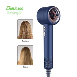 2023 profesyonel yüksek hızlı saç kurutma makinesi hızlı saç kurutma makinesi secadora de cabello sıcak fırça şekillendirici 110000rpm iyonik saç kurutma makinesi