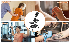 เก้าอี้สักลายน้ำหนักเบา โครงโลหะ อุปกรณ์ฟิตเนส เก้าอี้นวดสำหรับนวดคอ ลดราคาพิเศษ - Product Image 4