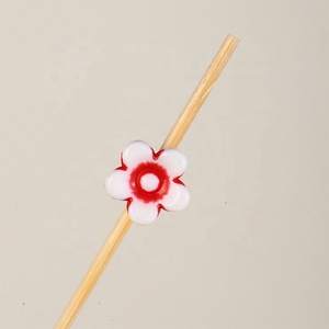 Stuzzicadenti Decorativi a Forma di Fiore per Antipasti, Spiedini in Bambù <span class=keywords><strong>da</strong></span> 4,7 Pollici per Charcuterie, Sandwich, Hamburger e Frutta - Product Image 3