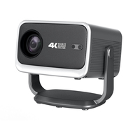 Projecteur intelligent Android 14 DDP 4K 2 Go/16 Go Full HD 1080P 500 ANSI Lumens 5G WiFi avec autofocus pour home cinéma