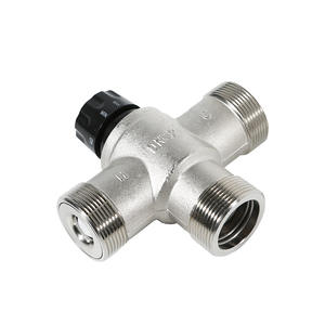 Válvulas Mezcladoras Termostáticas de Cobre Niquelado DN32/DN40 de Fábrica, para Agua Caliente y Fría, Válvulas de Control de Energía Solar - Product Image 1