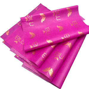 Розовое золото, металлический принт, роскошный Пользовательский логотип 17 г/м2, оберточная бумага/шелковая бумага для одежды, шелковая бумага - Product Image 6