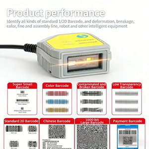 Module de lecture 2D intégré antistatique et résistant aux chocs, testé à 100 reprises aux chutes, lecteur de codes-barres industriel pour environnements difficiles - Product Image 4