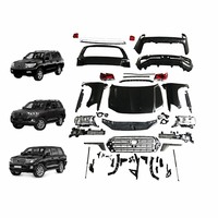 Kit de carrosserie de conversion Facelift avec panneaux de porte pour Toyota Land Cruiser LC200 2008-2015, mise à niveau vers le style SUV 2016-2019