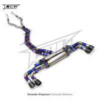 Système d'échappement Valvetronic léger avec commande, silencieux arrière en titane pour PORSCHE Cayenne 3.0T 2019-2023