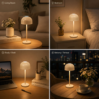 Lampe de bureau LED portable sans fil rechargeable, décoration d'intérieur, chambre à coucher, salon, lampe de chevet, lampe de table, lampe décorative