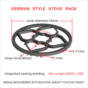 Petit support de casserole antidérapant pour cuisinière à <span class=keywords><strong>gaz</strong></span>, support de casserole en fer, accessoires auxiliaires pour casserole, casserole à lait, autres essentiels de cuisine, maison, camping-car - Product Image 2