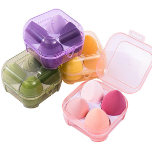 ชุดฟองน้ำแต่งหน้าชุดฟองน้ำเกลี่ยรองพื้นแปรงแต่งหน้าเพชร4ชิ้นสำหรับโปรโมชัน - Product Image 2