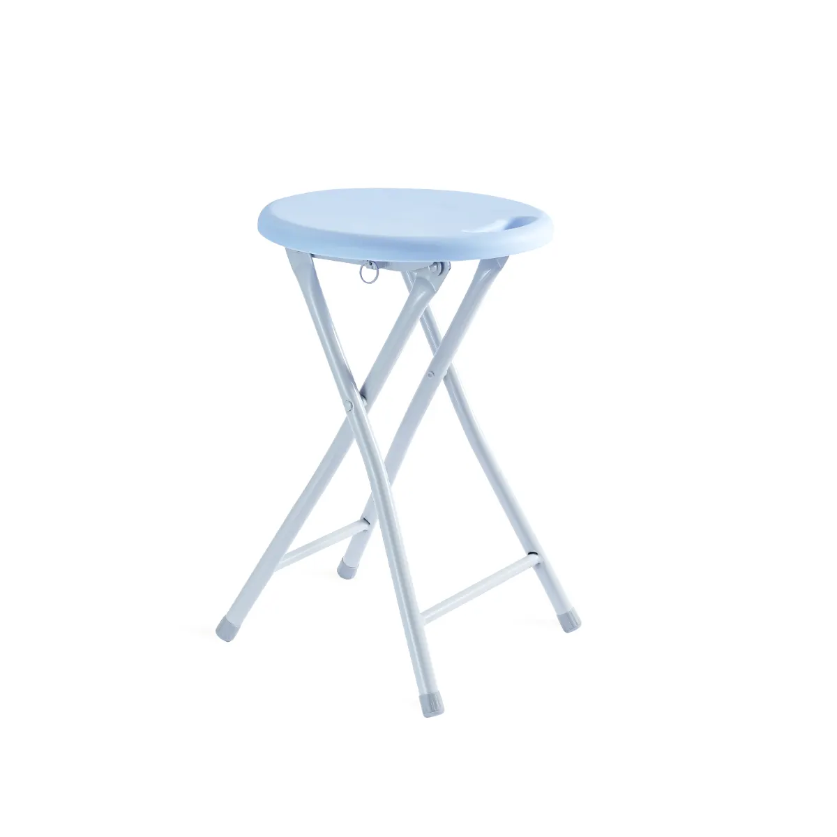 Offre Spéciale Léger Facile À transporter design Coloré petit Rond Pliant En Plastique Étape tabouret