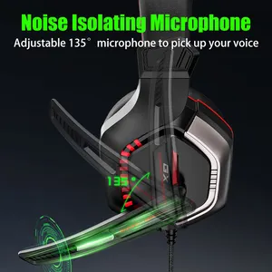 Gx2 PS4 ps5 tai nghe với mic tốt nhất người bán tai nghe LED ánh sáng chơi game tai nghe